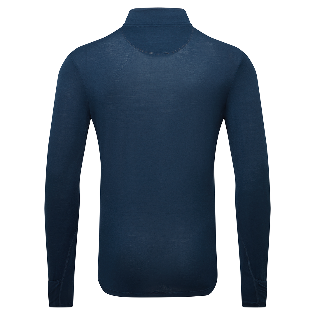 RonHill Mens Tech Merino 1/2 Zip - Dark Navy/Oxide - AW25
