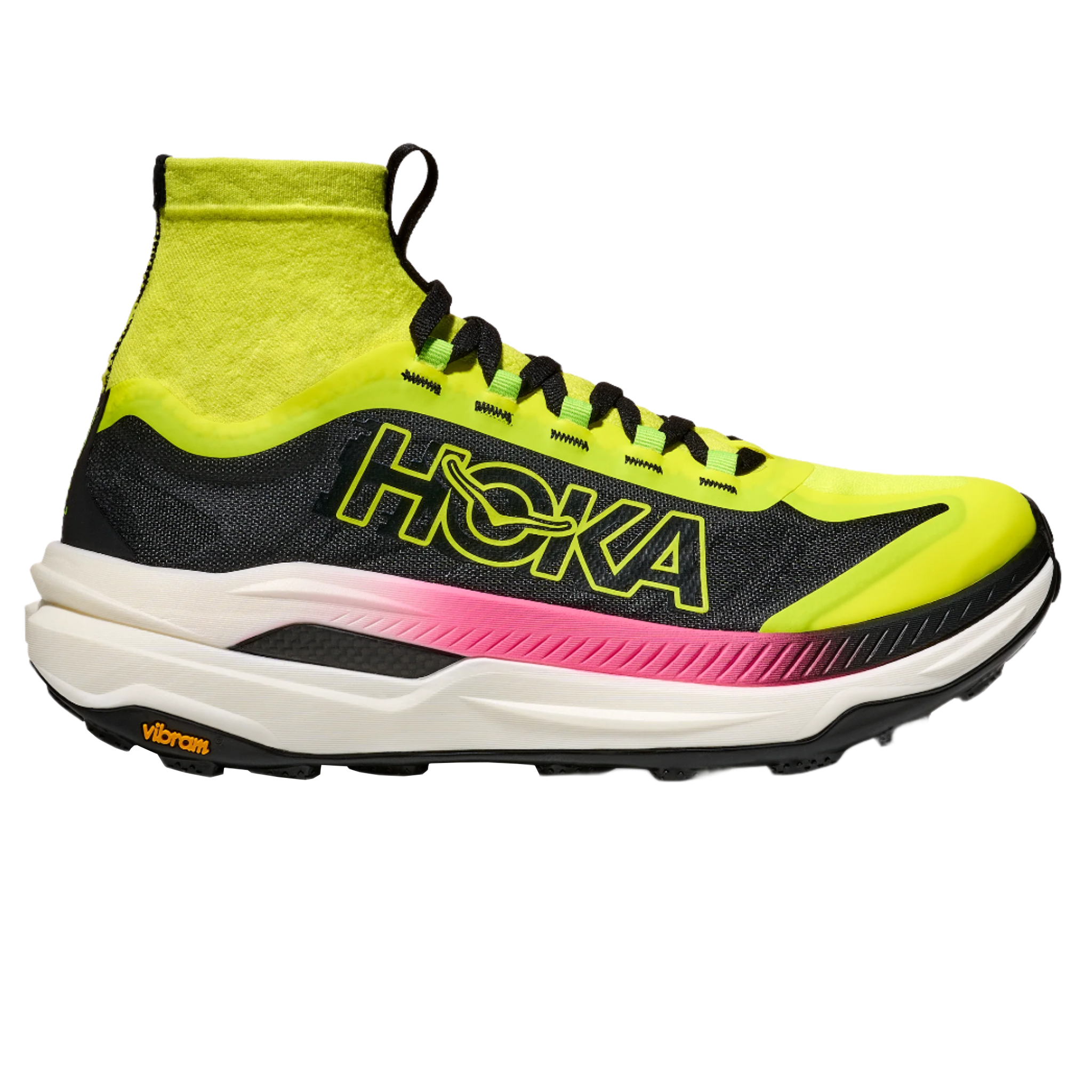 Hoka Womens Tecton X 3 - Neon Hoka Citrus/Black - Trail - AW25