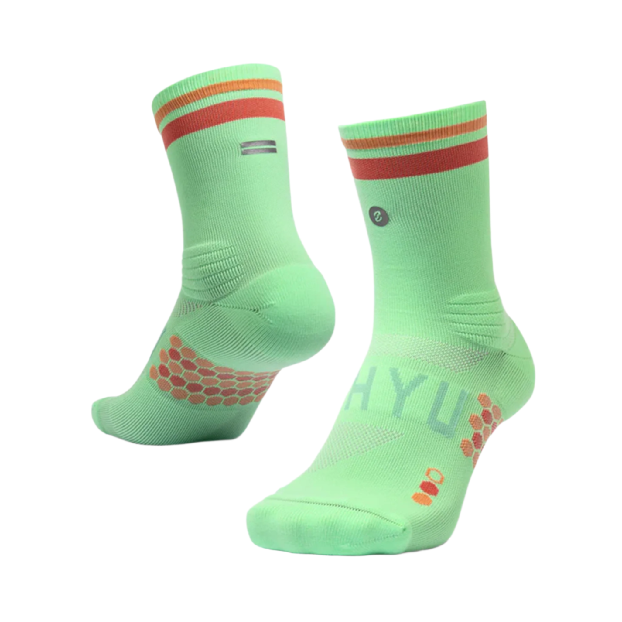 SHYU Racing Half Crew Socks - Mint/Dust/Clay