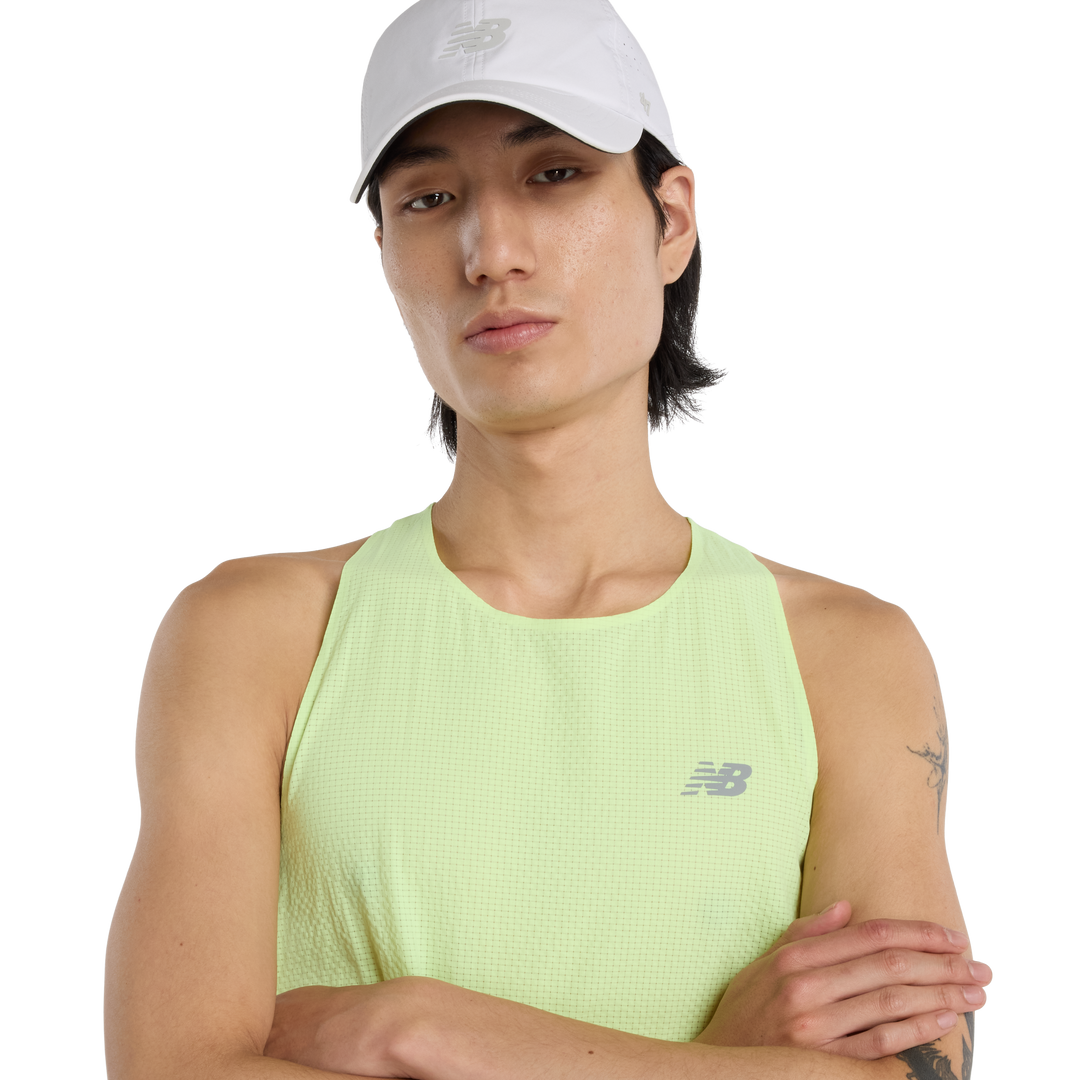 New Balance Mens Race Day Ultra Light Singlet - Afterglow - SS26