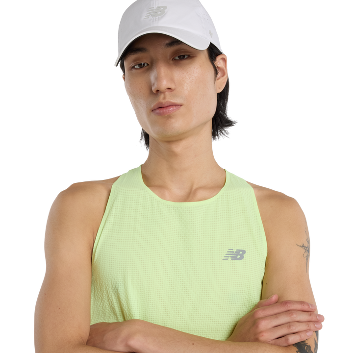 New Balance Mens Race Day Ultra Light Singlet - Afterglow - SS26