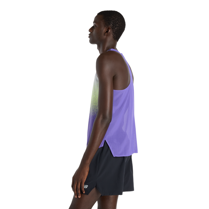 Débardeur imprimé ultra léger Race Day New Balance pour hommes - Violet électrique - SS26