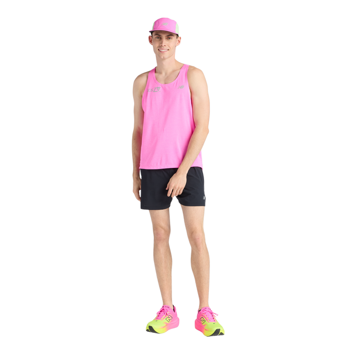 New Balance Herren London Edition RC Essential Singlet – Pink Heat – SS26