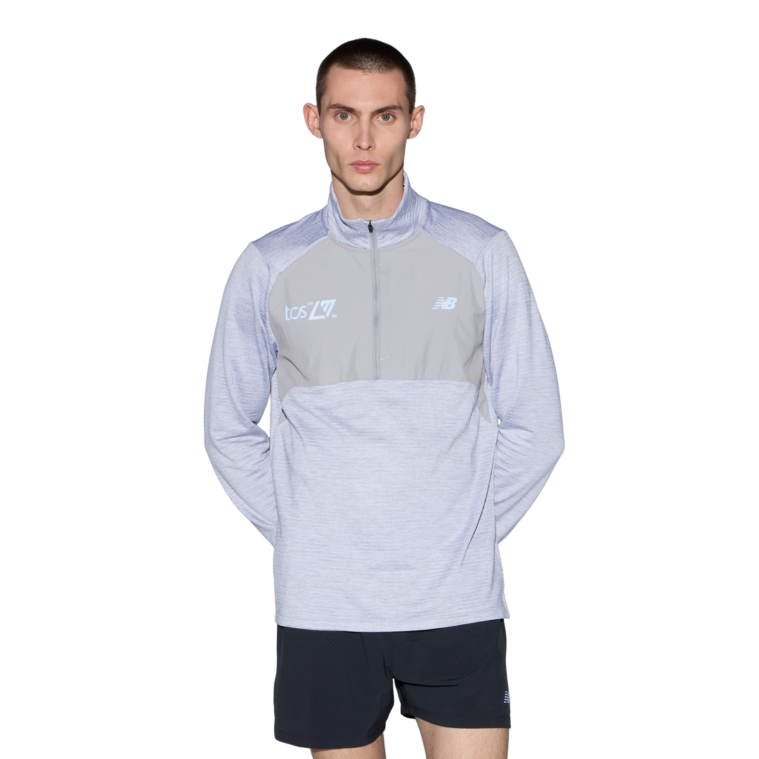 New Balance Herren London Edition RC Essential Heat Grid Half Zip – Athletic Grey – SS26