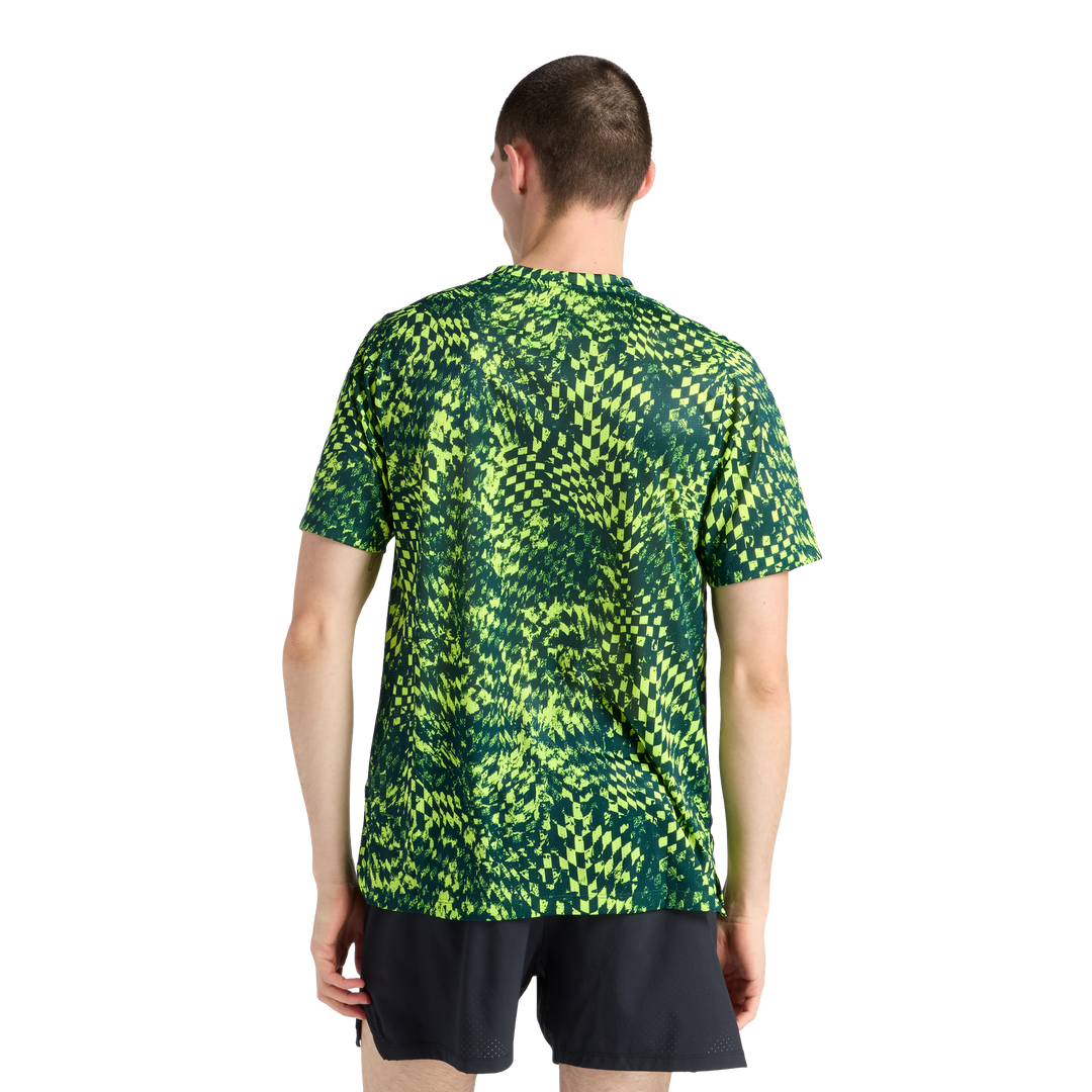 T-shirt imprimé RC Essential New Balance pour hommes London Edition - Vert alcalin - SS26