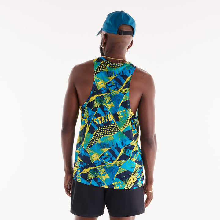 New Balance Mens NYC Marathon Athletics Printed Singlet - Multi - AW26
