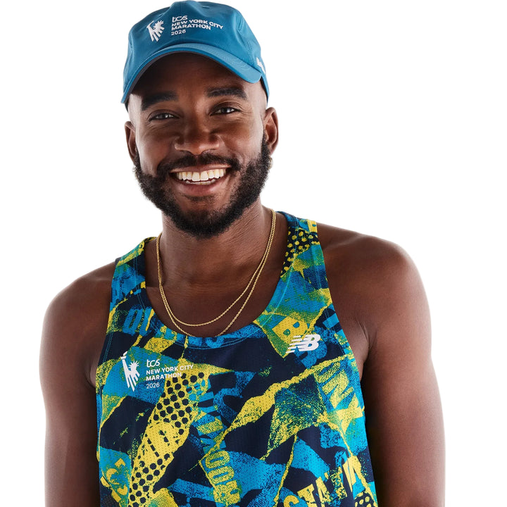 New Balance Mens NYC Marathon Athletics Printed Singlet - Multi - AW26