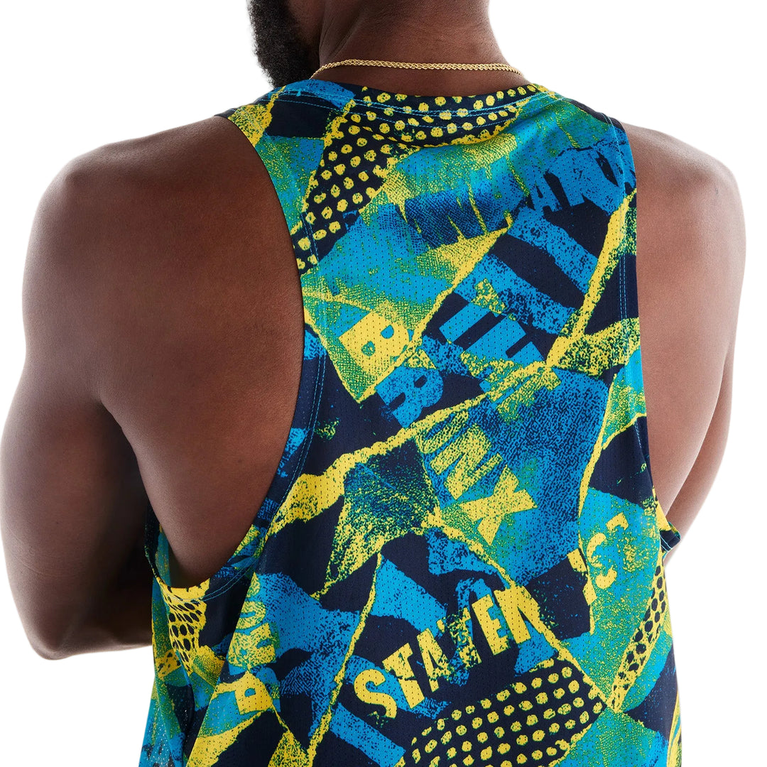New Balance Mens NYC Marathon Athletics Printed Singlet - Multi - AW26