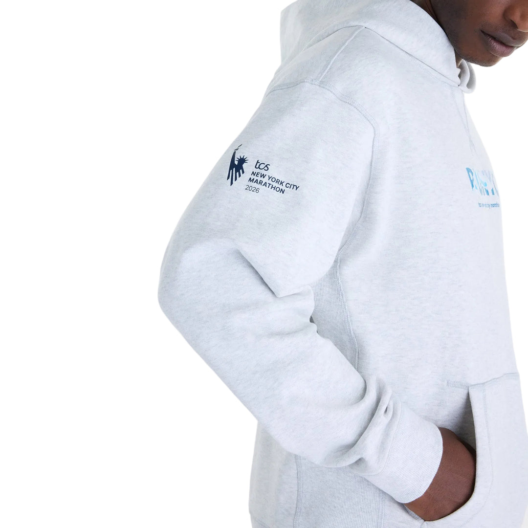 New Balance Mens NYC Marathon Athletics French Terry Graphic Hoodie - Ash Heather - AW26