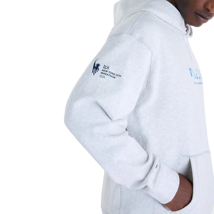 New Balance Mens NYC Marathon Athletics French Terry Graphic Hoodie - Ash Heather - AW26