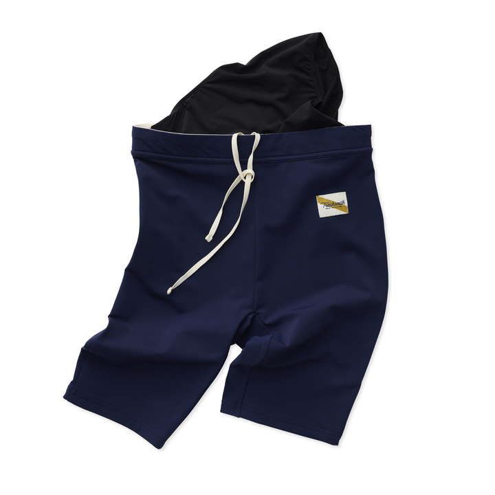 Tracksmith Mens Turnover Half Tights (Lined) - Navy - AW25