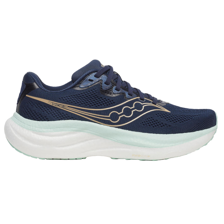 Saucony Womens Ride 19 - Marine/Aqua - Neutral - SS26