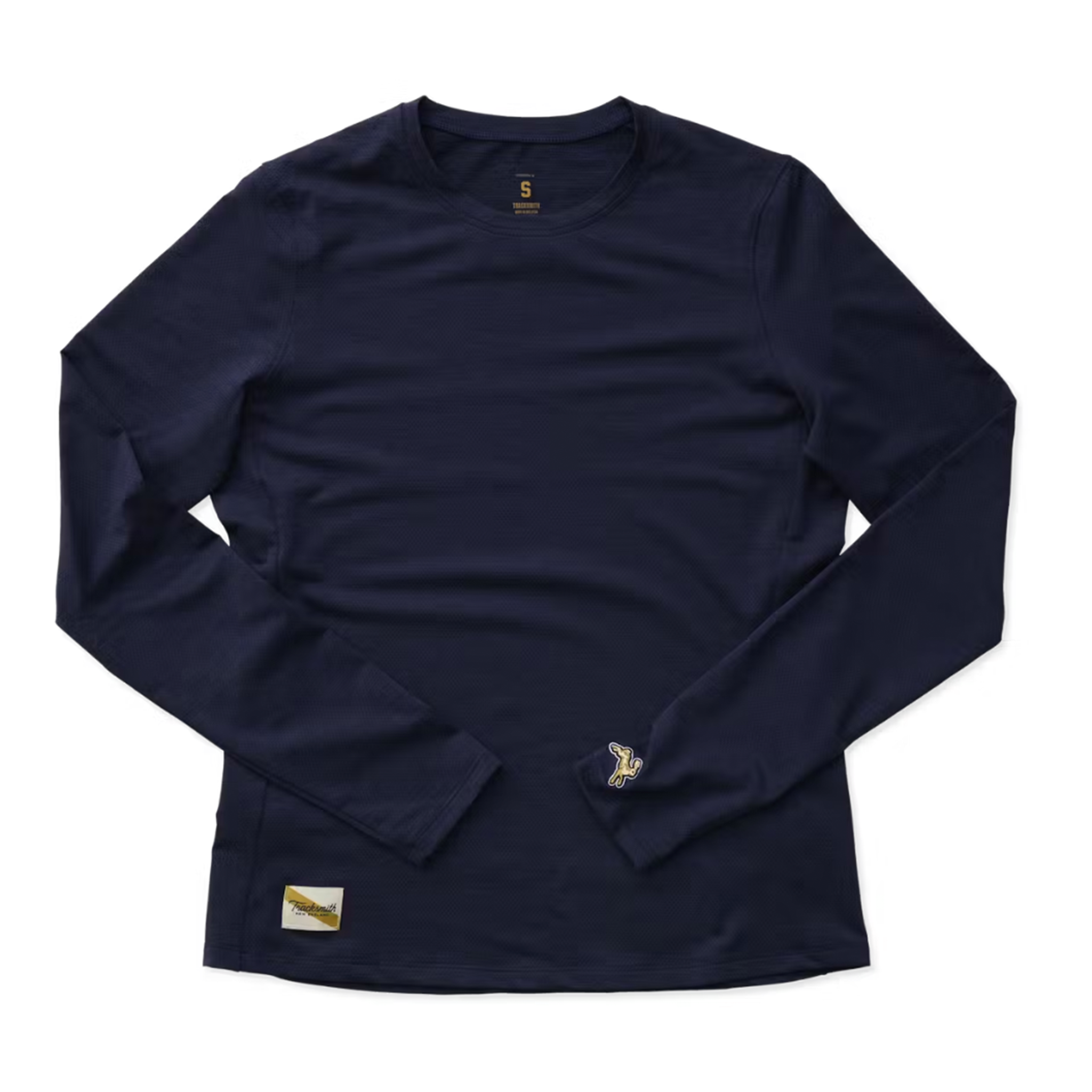 Tracksmith Damen Session Langarm-T-Shirt – Marineblau – AW25