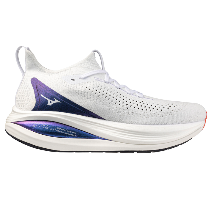 Mizuno Mens Neo Vista 2 - White/White/Iris Bloom - Neutral - AW25