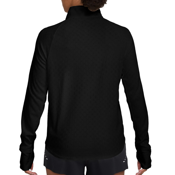 Nike Swift Womens Aero-FIT 1/2 Zip Running Top - Black/Reflective Silver