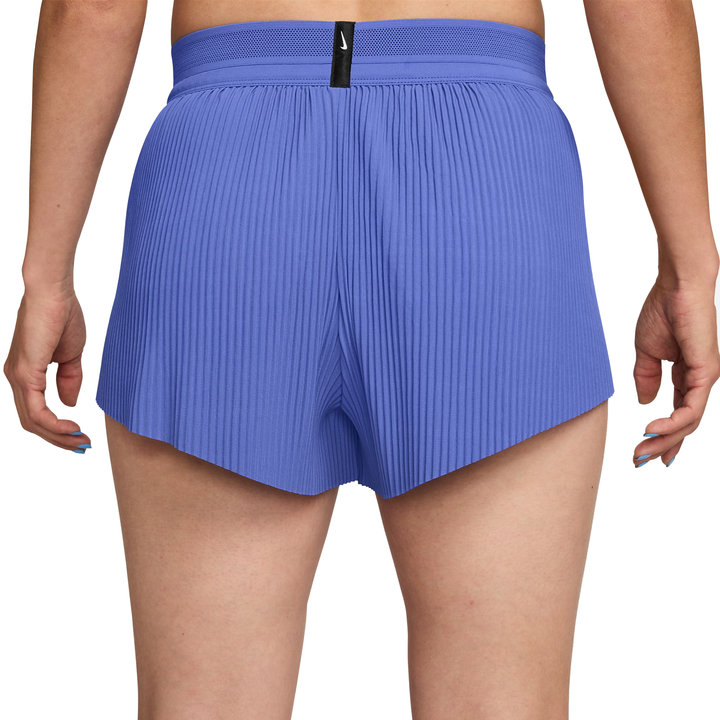 Nike AeroSwift Damen Dri-FIT ADV Mid-Rise 3"-Laufshorts mit Slip-Futter – Saphir/Schwarz/Weiß/Schwarz