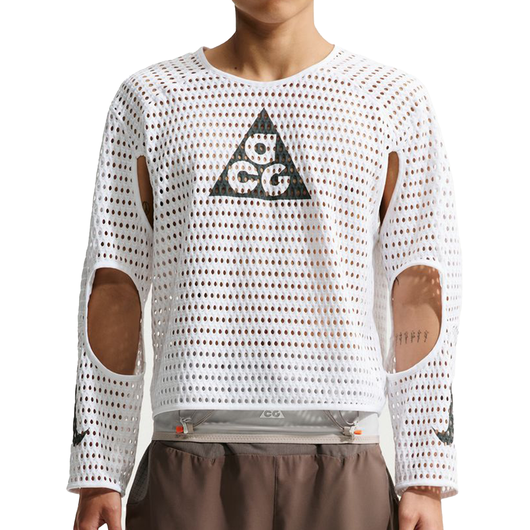 Nike Mens ACG Radical AirFlow NXT Dri-FIT L/S Trail Running Top - White/Anthracite - FA26