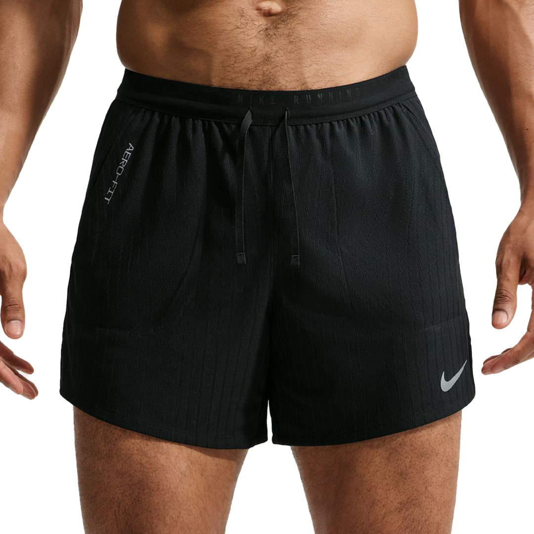 Nike Mens Aero-FIT 5" Brief-Lined Stride Short - Black/Reflective Silver