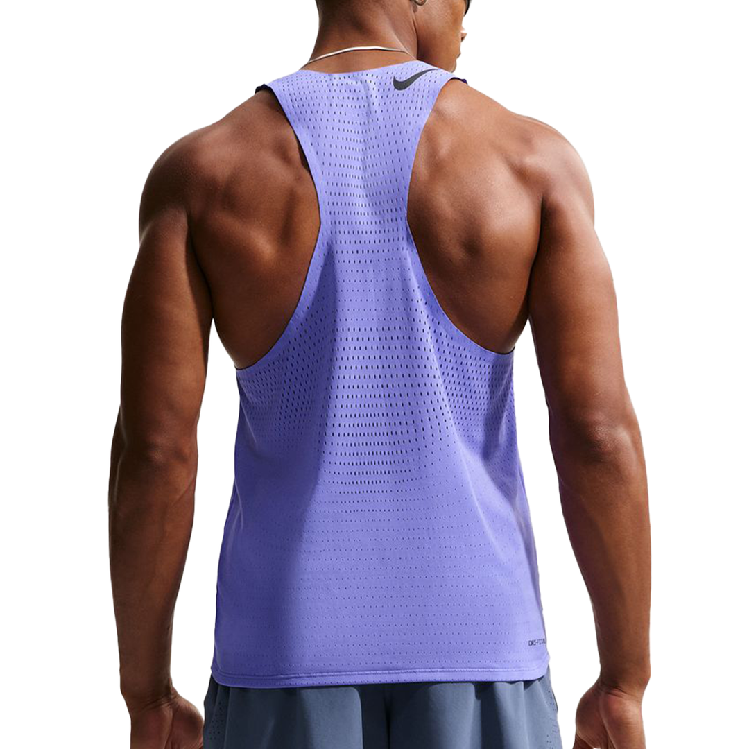 Nike Herren AeroSwift Dri-FIT ADV Lauf-Singlet – Saphir/Schwarz