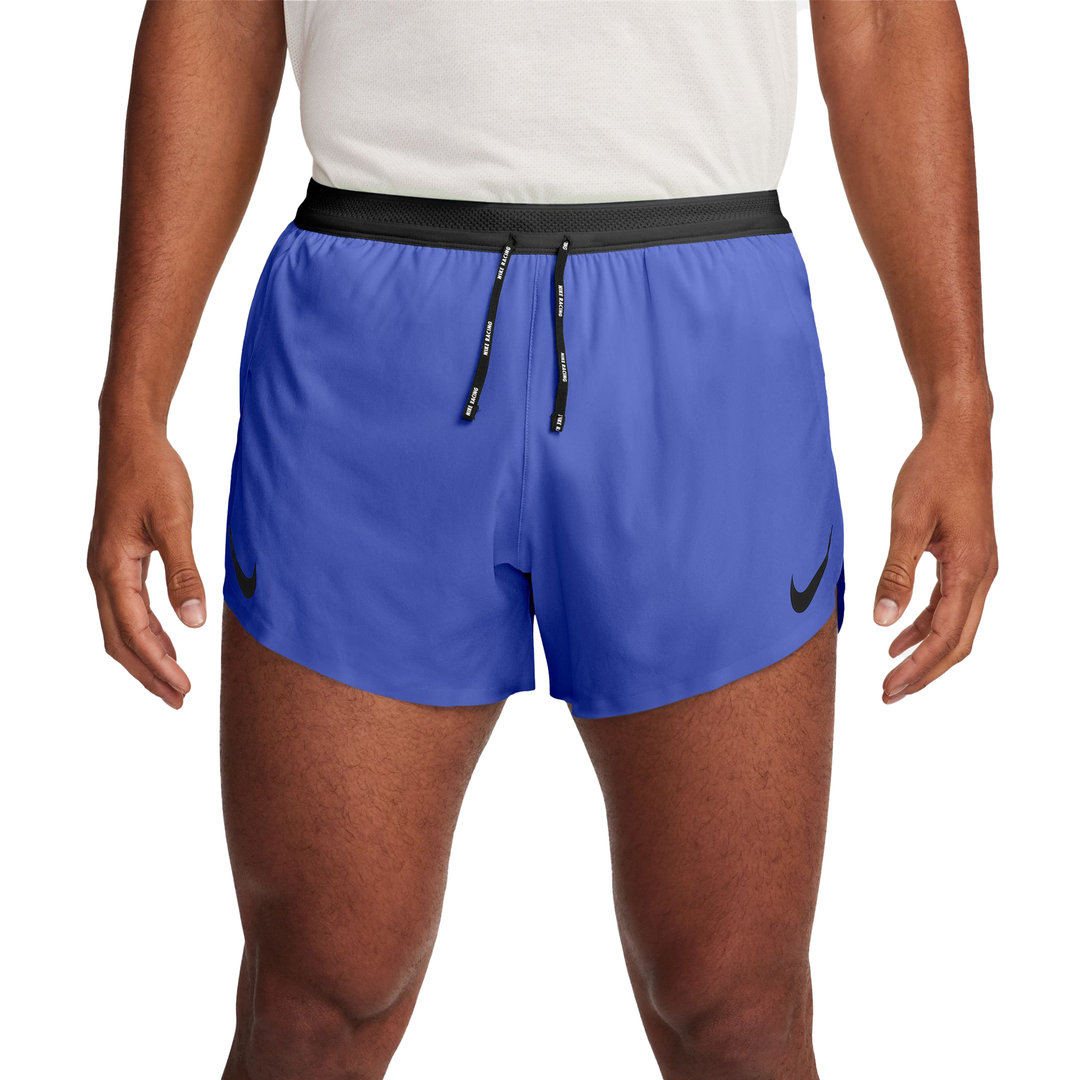 Nike Mens Dri-FIT ADV 4" Brief-Lined Aeroswift Short - Sapphire/Black