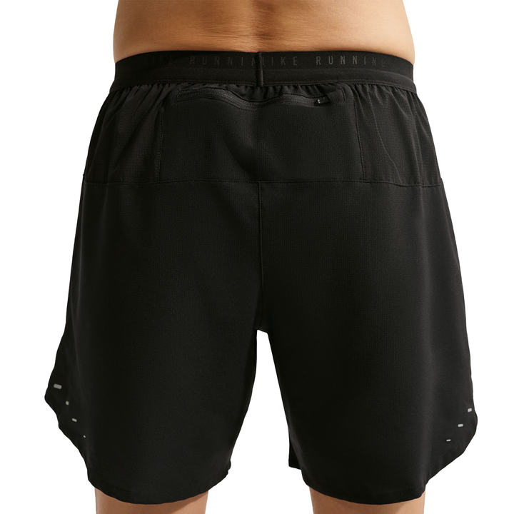 Nike Herren Dri-FIT 7" Brief-Lined Stride Short - Schwarz/Reflektierendes Silber