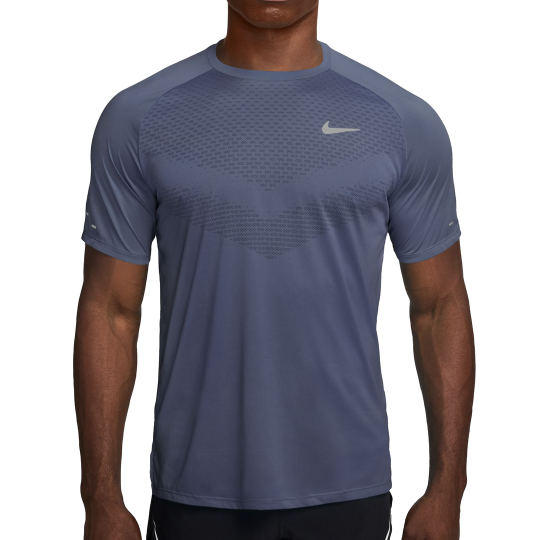 Nike Mens Dri-FIT ADV Short Sleeve Stride Tee - Diffused Blue/Reflective Silver - SP26