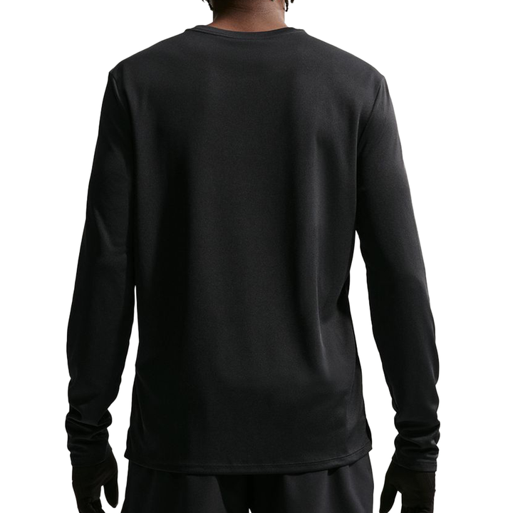 Nike Mens Miler Dri-FIT L/S Running Top - Black/Reflective Silver - SP26