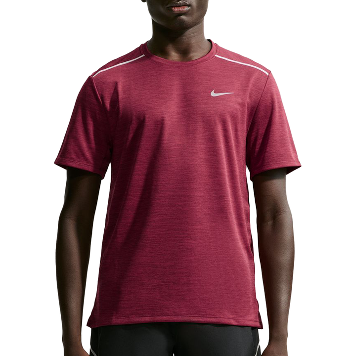 Nike Mens Dri-FIT Miler Tee - Tough Red/Mystic Dates/Reflective Silver - FA26