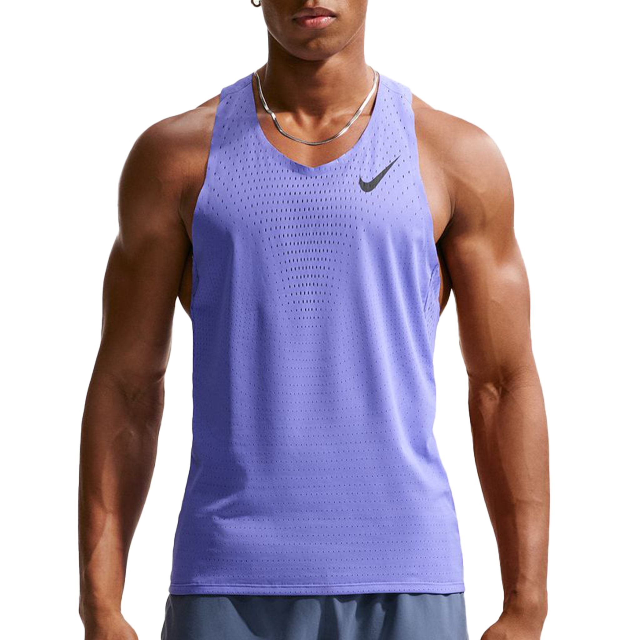 Nike Mens AeroSwift Dri-FIT ADV Running Singlet - Sapphire/Black