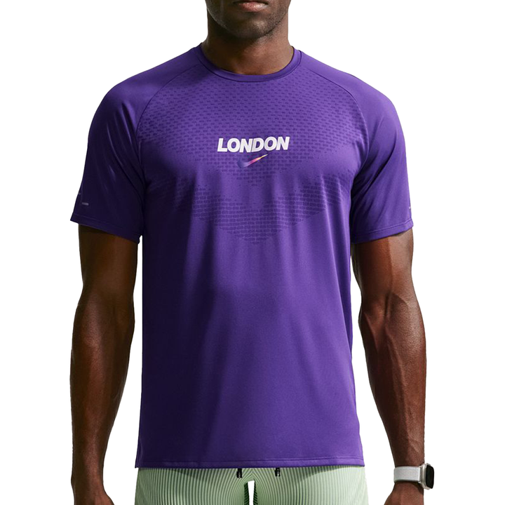 Nike Mens Stride Dri-FIT ADV London Running Tee - Court Purple - SP26