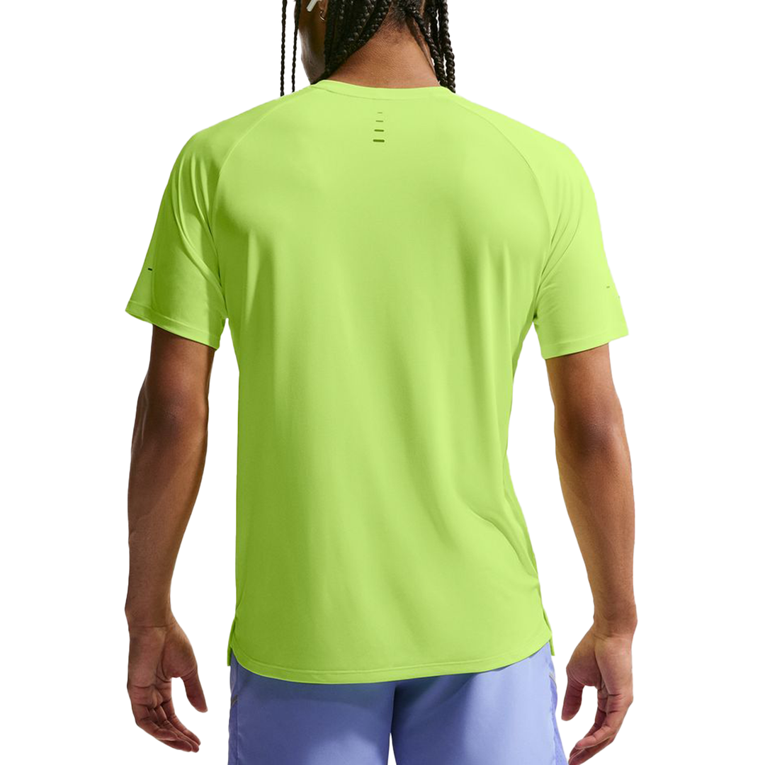 Nike Herren Dri-FIT ADV Kurzarm-Stride-T-Shirt – Volt Ice/Reflective Silver