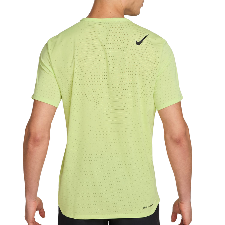 Nike Mens Dri-FIT ADV Short Sleeve AeroSwift Tee - Light Lemon Twist/Black - HO26