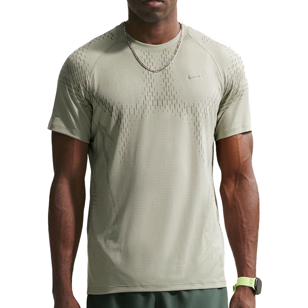 T-shirt Nike Dri-FIT ADV Stride Plus pour hommes - Brouillard épicéa/Armée légère/Argent réfléchissant