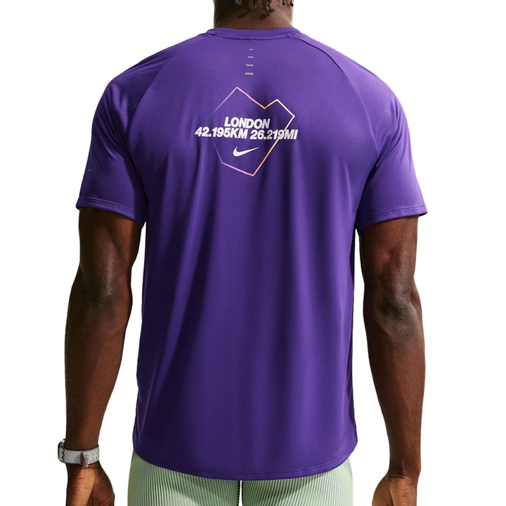Nike Mens Stride Dri-FIT ADV London Running Tee - Court Purple - SP26