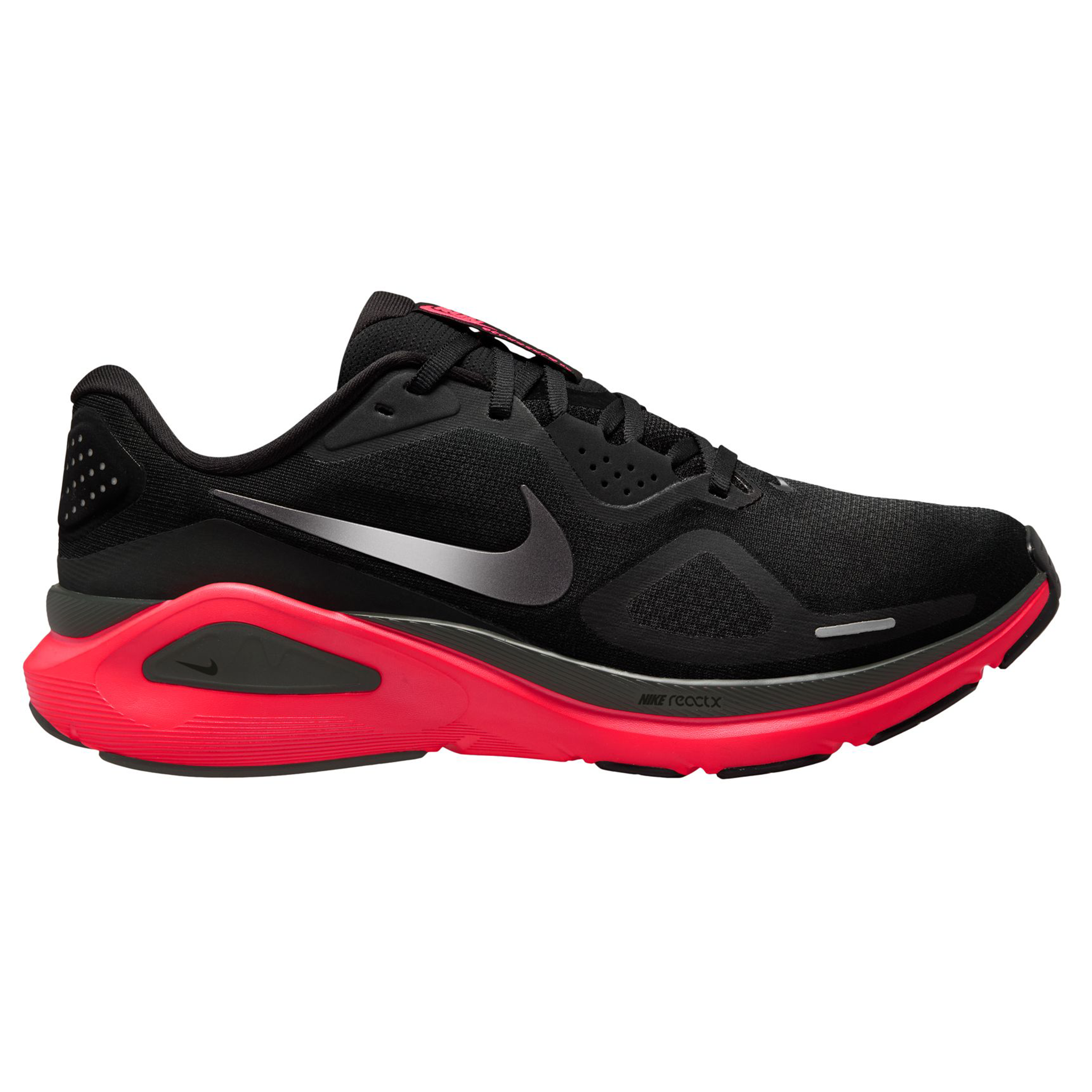 Nike Mens Structure 26 - Black/Metallic Dark Grey/Bright Crimson - Stability - FA26