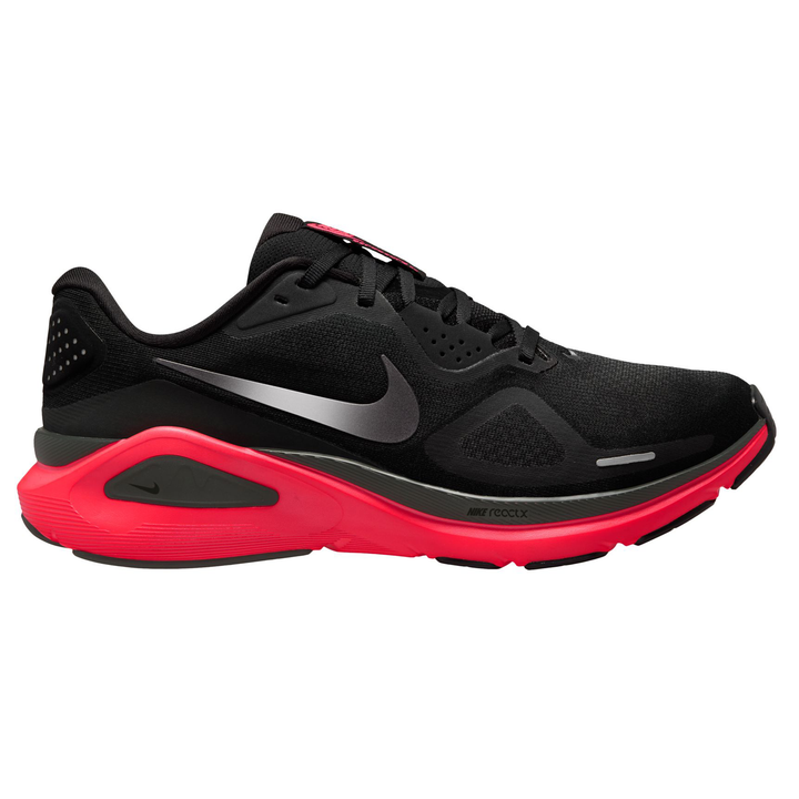 Nike Mens Structure 26 - Black/Metallic Dark Grey/Bright Crimson - Stability - FA26