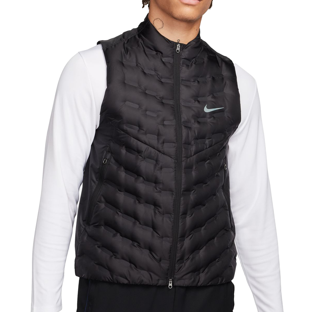 Nike Mens Therma-FIT ADV Repel AeroLoft Running Vest - Black/Reflective Black