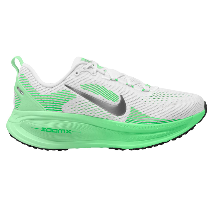 Nike Womens Vomero 18 - White/Metallic Silver/Illusion Green - Neutral - FA26