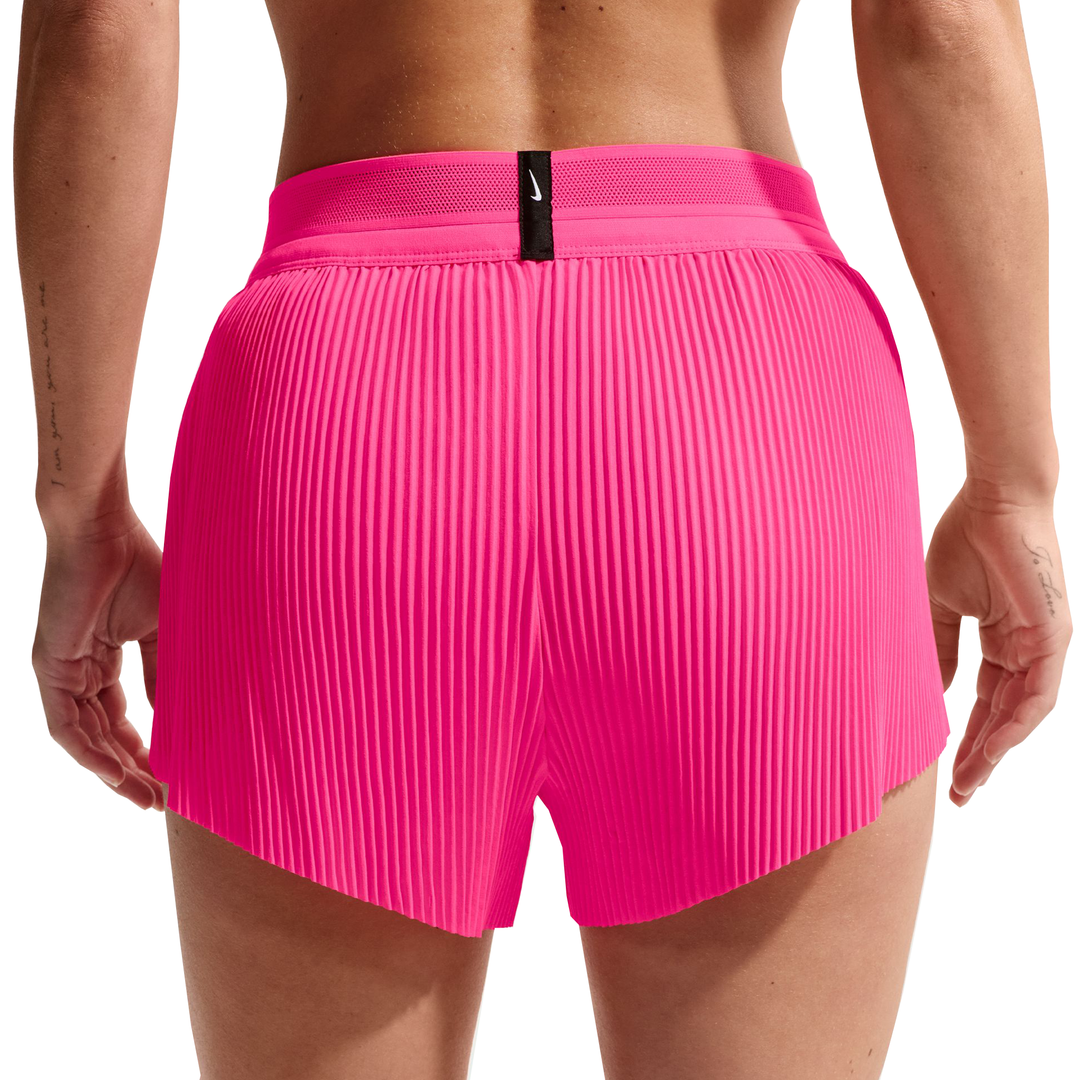 Nike AeroSwift Women's Dri-FIT ADV Mid-Rise 3" Brief Lined Running Shorts - Hyper Pink/Black - SU26