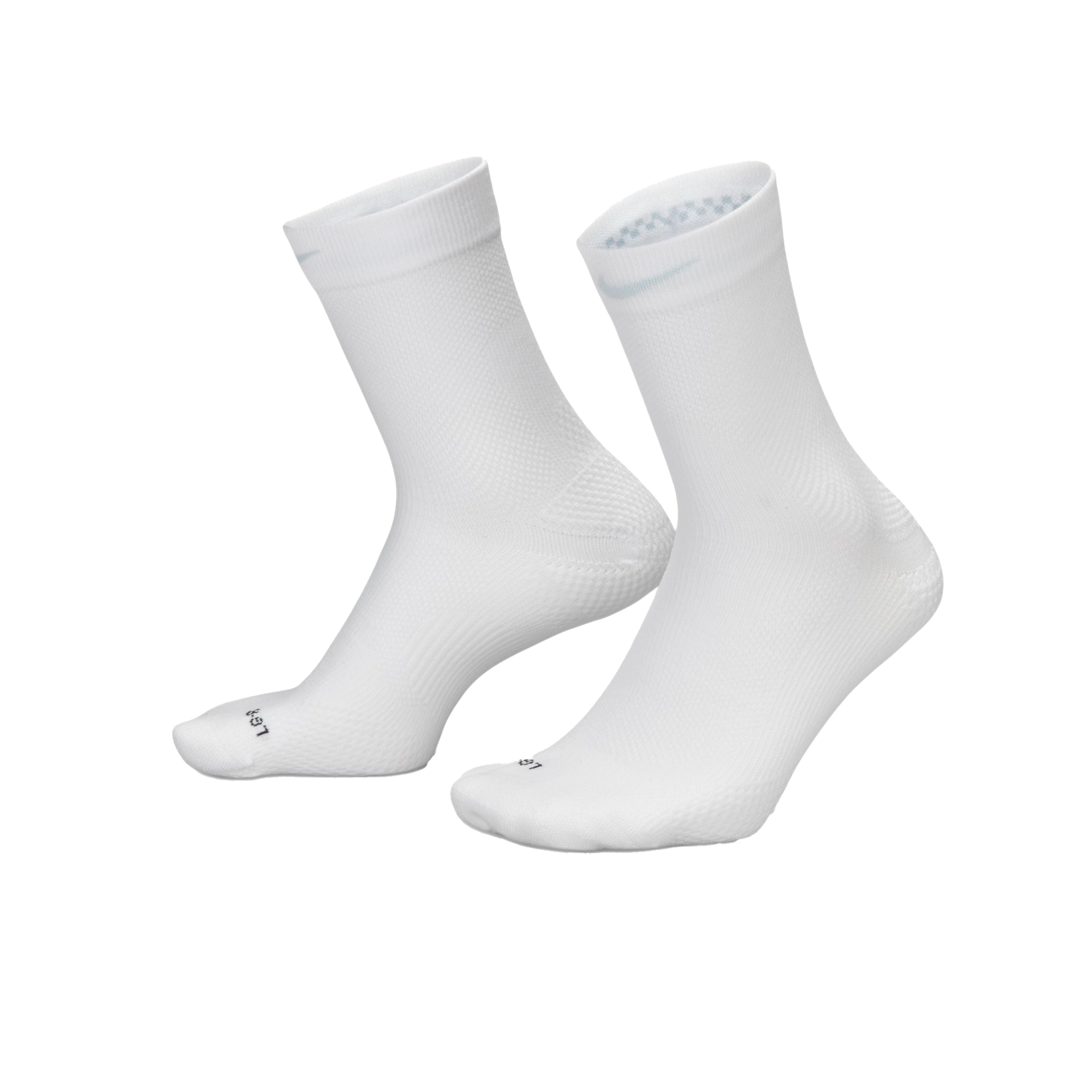 Nike Running Lightweight Micro Crew Socken – Weiß/Schwarz/Pure Platinum