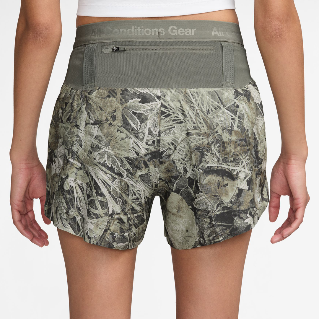 Nike Womens ACG Dri-FIT Brief-Lined Trail Running Shorts - Sequoia/Summit White - FA26