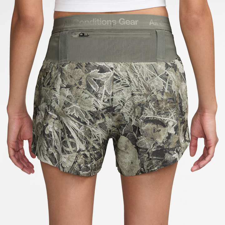 Nike Womens ACG Dri-FIT Brief-Lined Trail Running Shorts - Sequoia/Summit White - FA26