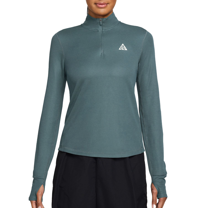 Nike Womens ACG Dri-FIT 1/2 Zip Trail Running Top - Mineral Slate/Summit White - SU26