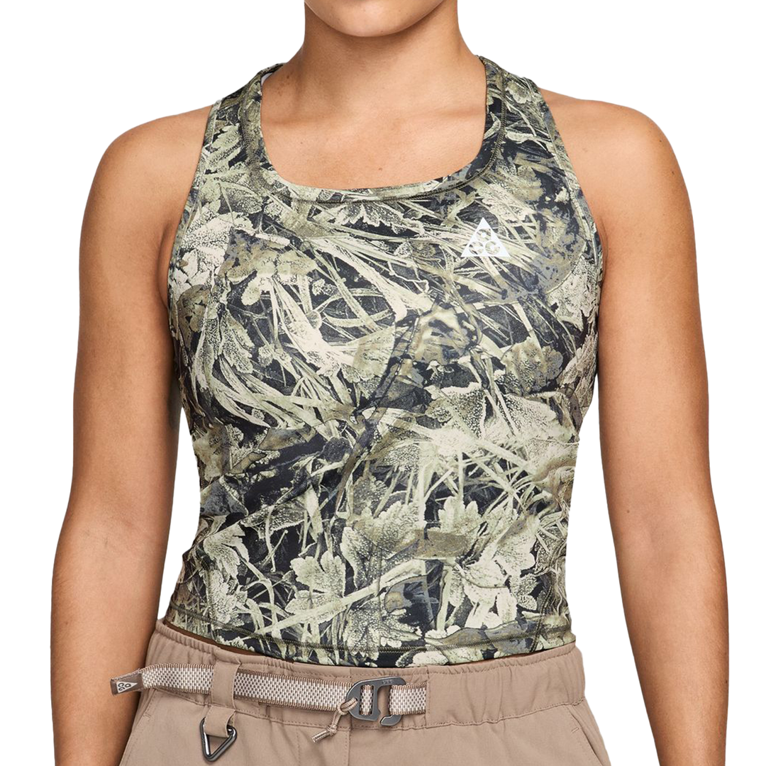 Nike Womens ACG Dri-FIT Trail Running Tank Top - Sequoia/Summit White - FA26