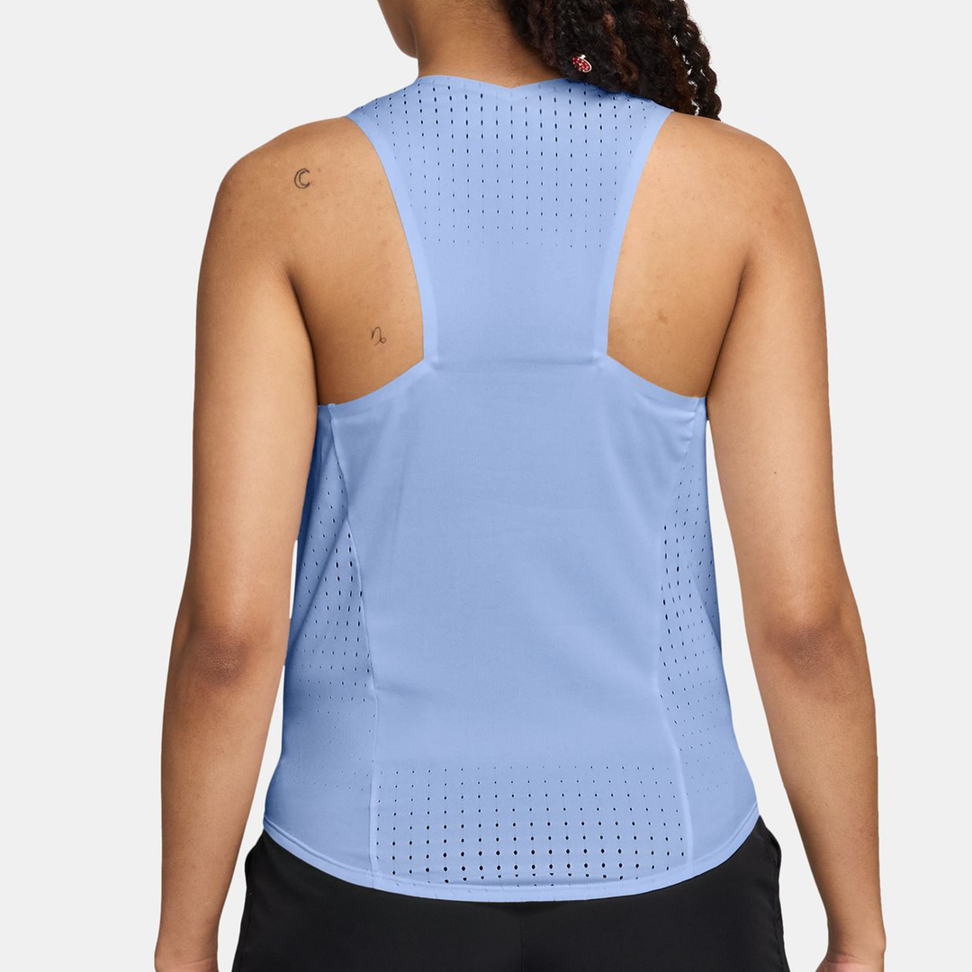 Nike Womens Dri-FIT ADV Aeroswift Singlet - Aluminium/Atomic Pink - FA26