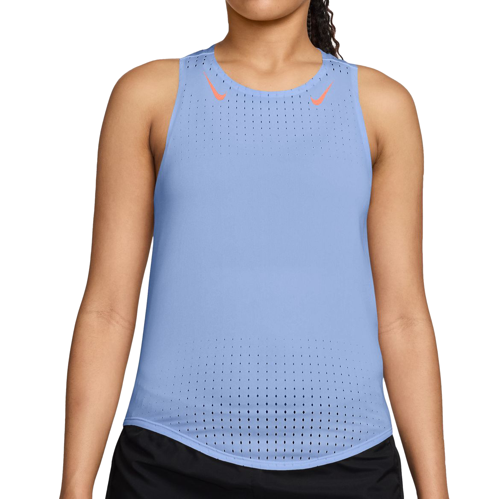 Nike Womens Dri-FIT ADV Aeroswift Singlet - Aluminium/Atomic Pink - FA26