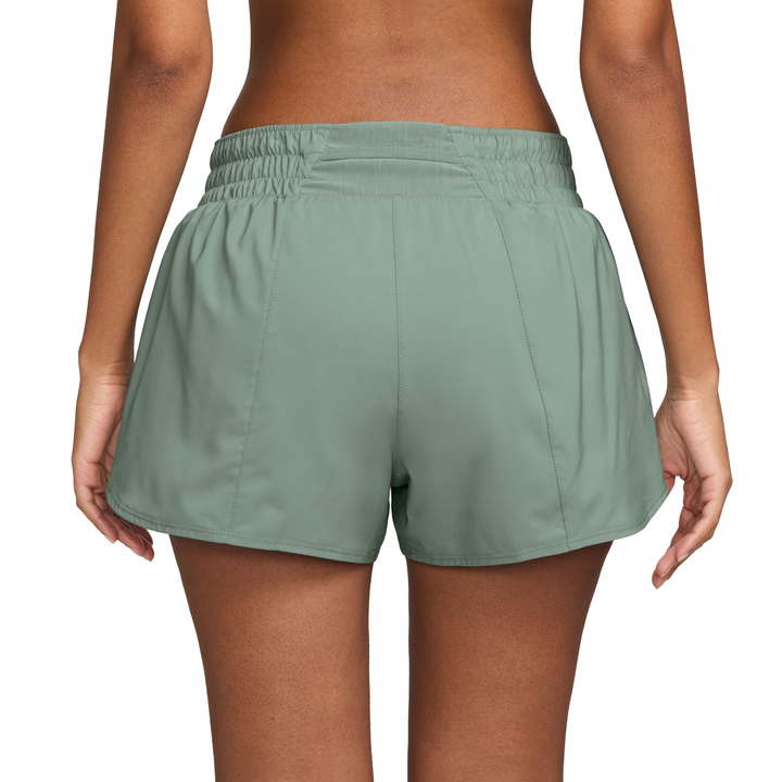 Nike One Women's Dri-FIT Mid-Rise 3in Brief-Lined Shorts - Steam/White