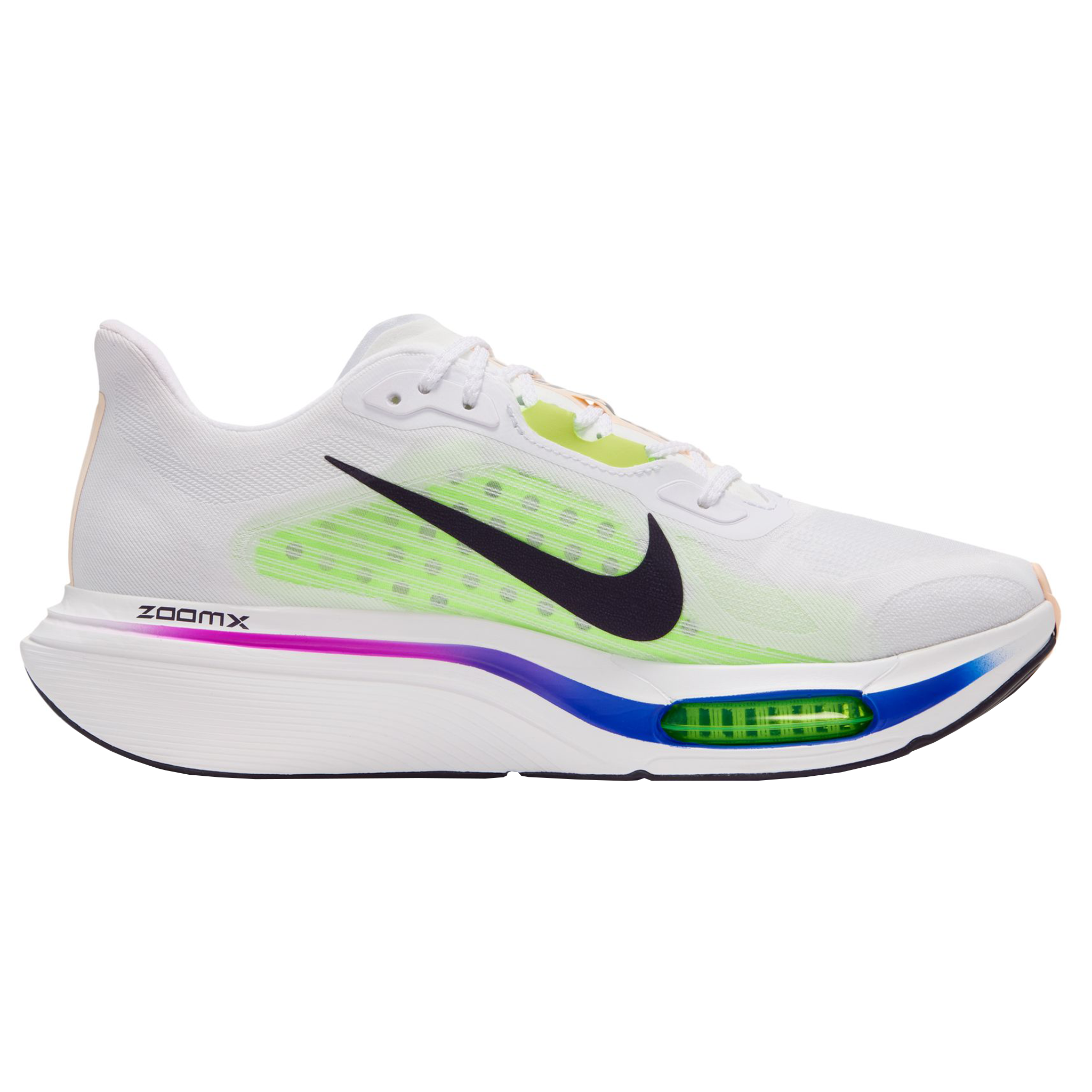 Nike Womens Pegasus Plus 2 - White/Purple Dynasty/Volt/Fuchsia Dream - Neutral - HO26
