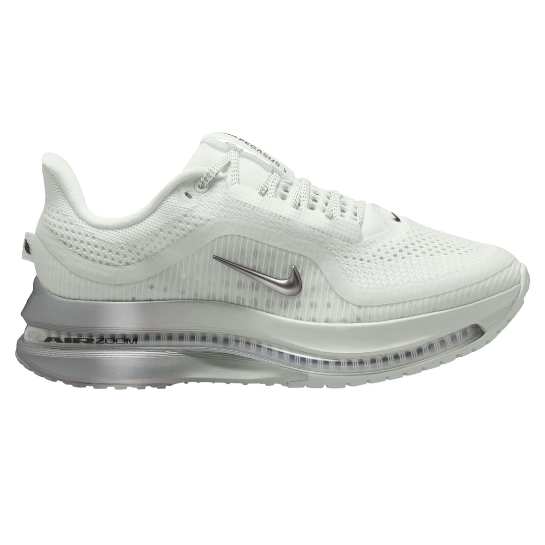 Nike Womens Pegasus Premium - Summit White/Metallic Silver/Grey Fog - Neutral - FA26