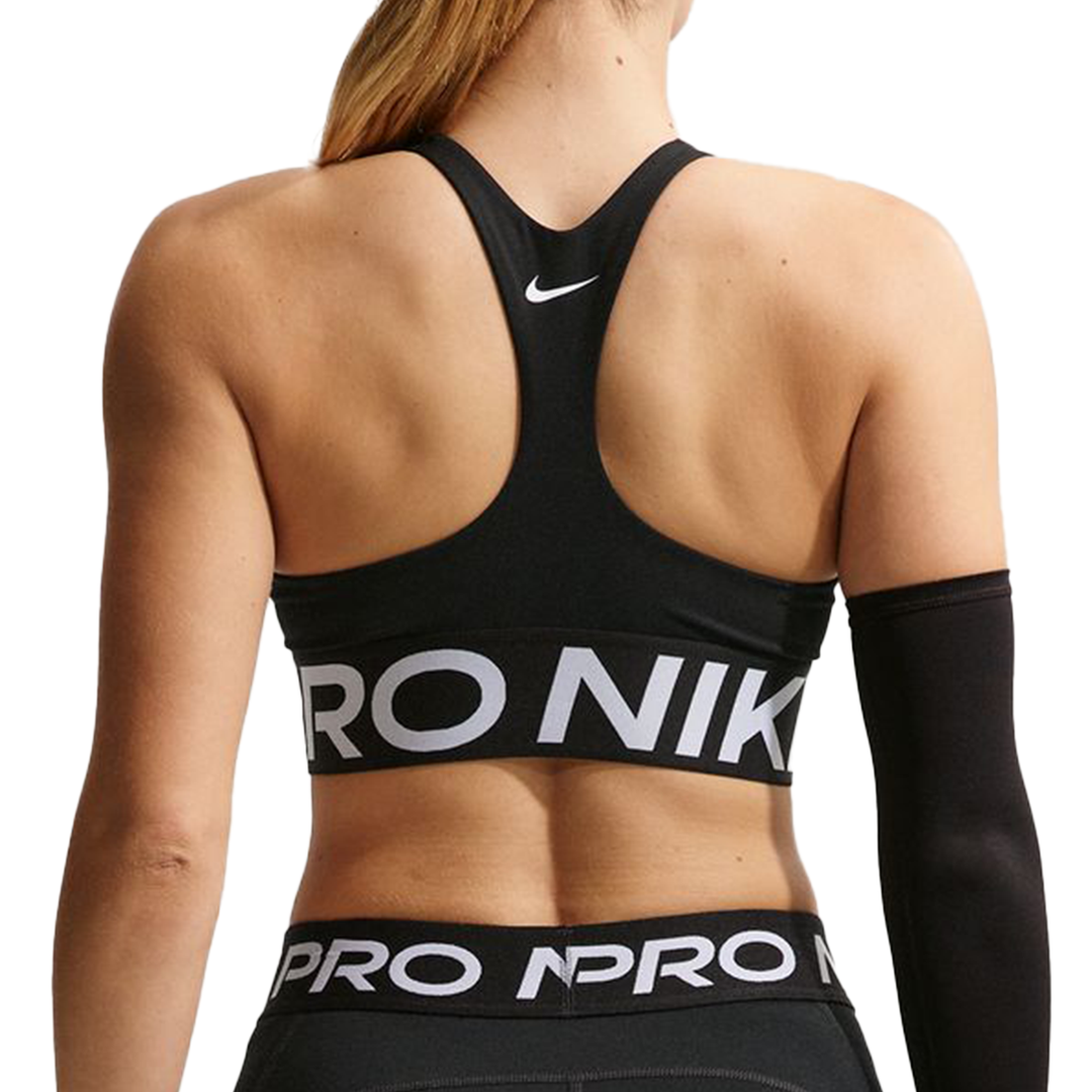 Nike Damen Pro Sculpt gepolsterter Sport-BH mit mittlerem Halt – Schwarz/Weiß/Weiß